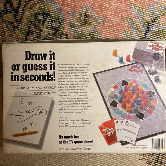 Win, Lose or Draw Game! VINTAGE, All pieces! - Picture 6 of 6